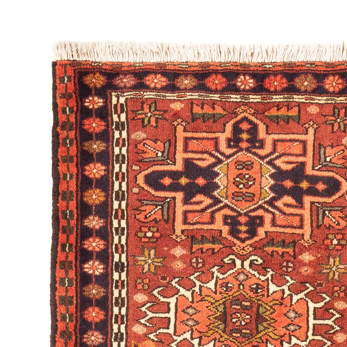 Tapis de couloir Tapis persan - Nomadic - 200 x 74 cm - rouge