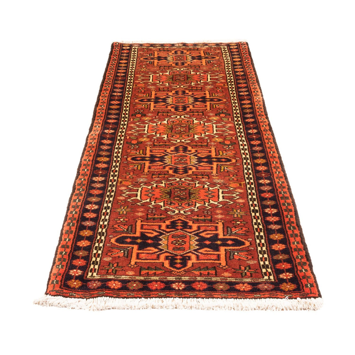 Tapis de couloir Tapis persan - Nomadic - 200 x 74 cm - rouge