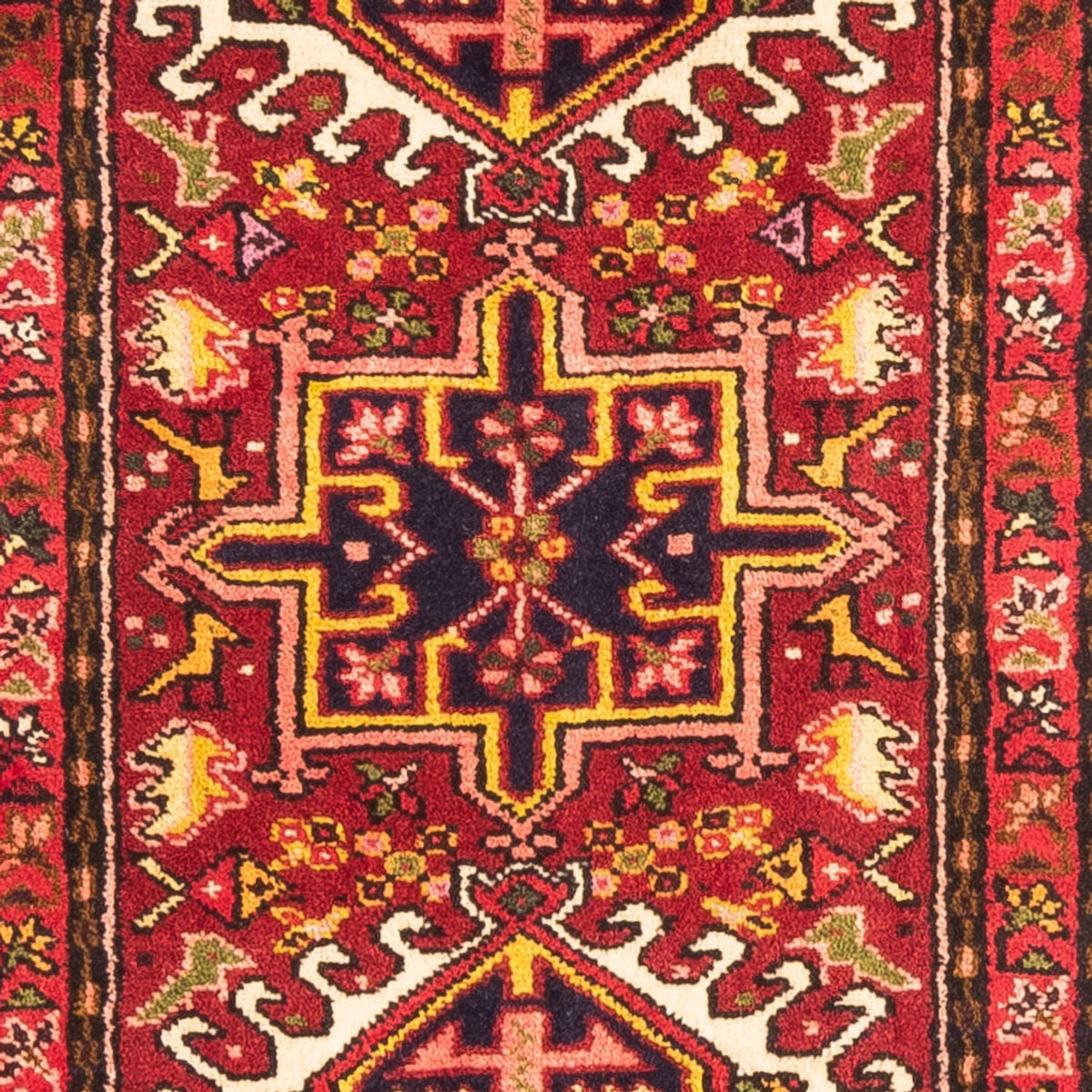 Tapis de couloir Tapis persan - Nomadic - 195 x 58 cm - rouge