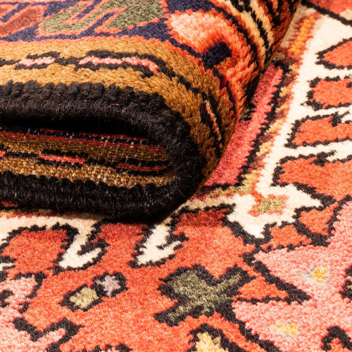 Tapis de couloir Tapis persan - Nomadic - 280 x 68 cm - rouge