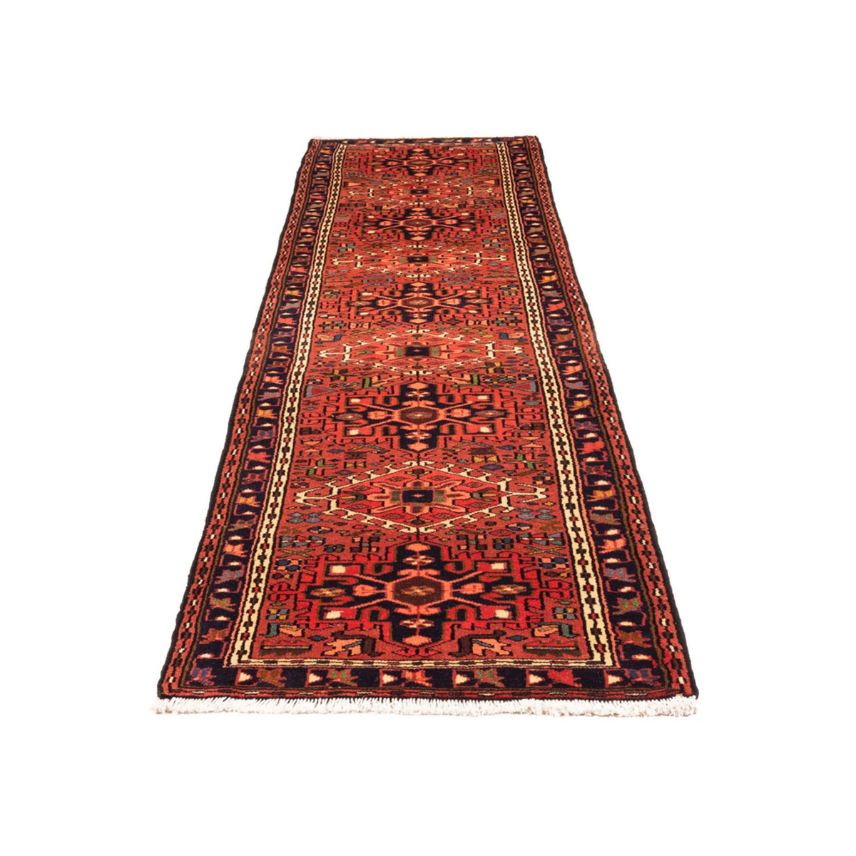 Tapis de couloir Tapis persan - Nomadic - 300 x 70 cm - rouge