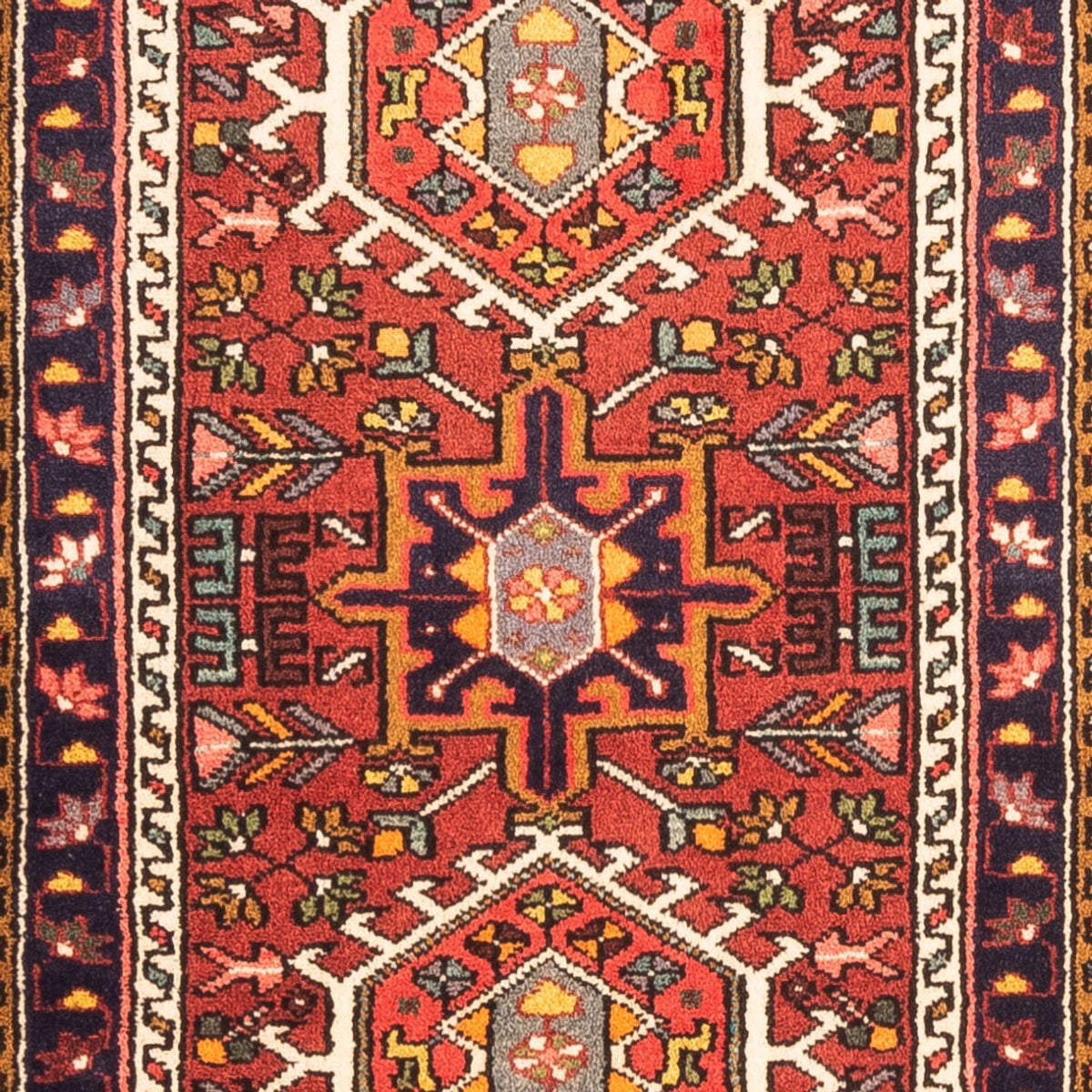 Tapis de couloir Tapis persan - Nomadic - 288 x 70 cm - rouge