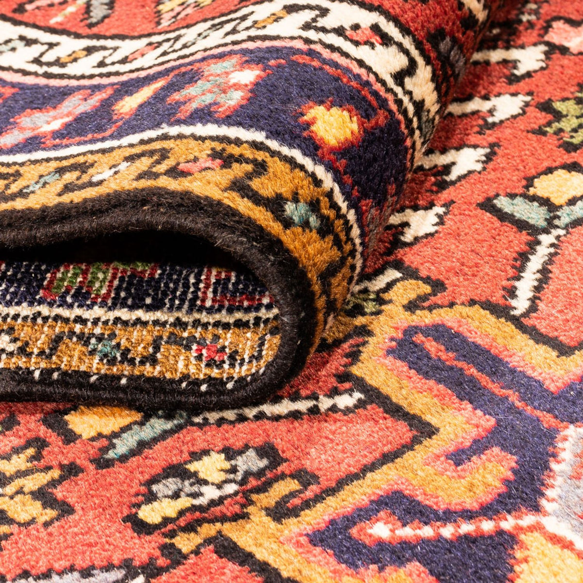 Tapis de couloir Tapis persan - Nomadic - 288 x 70 cm - rouge