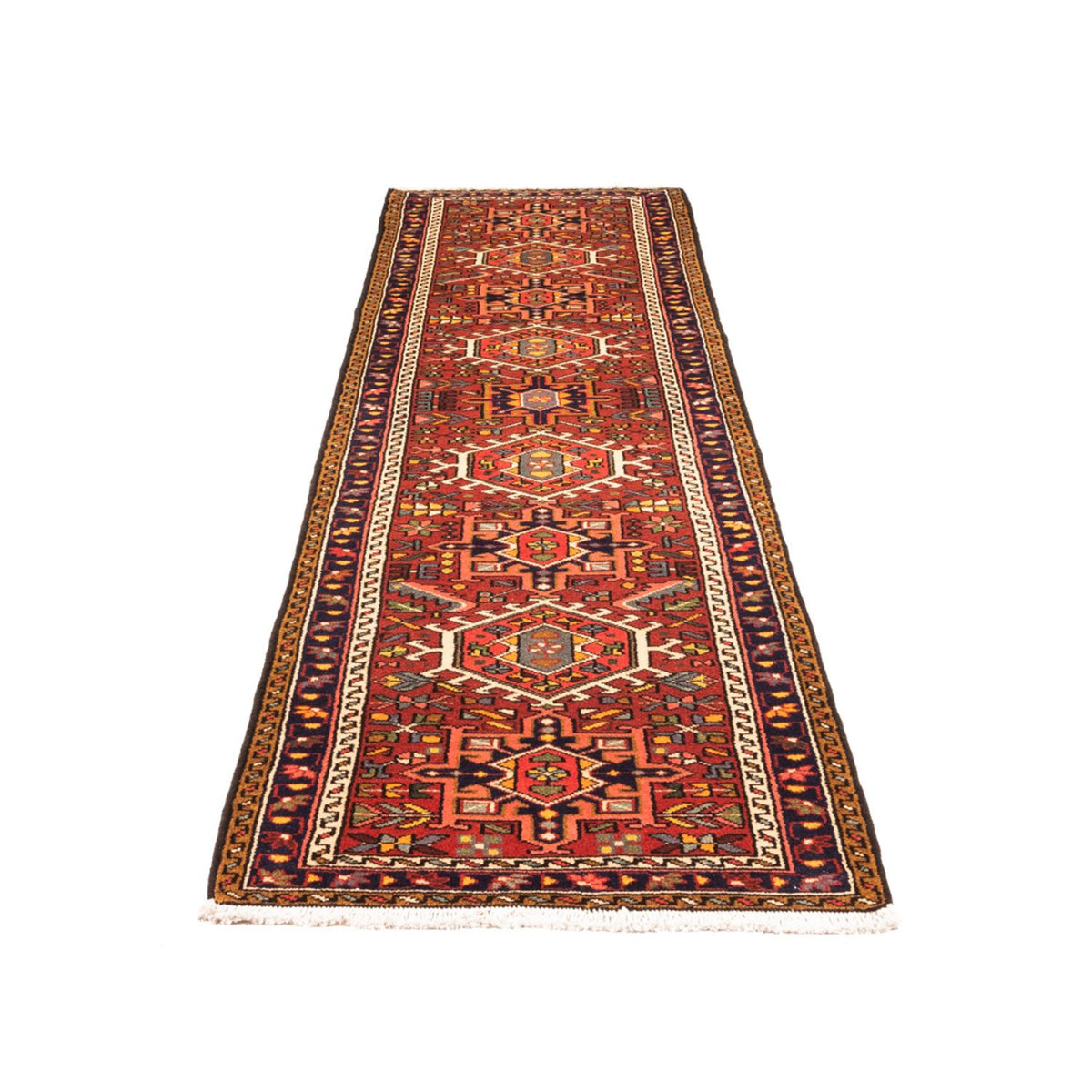 Tapis de couloir Tapis persan - Nomadic - 288 x 70 cm - rouge