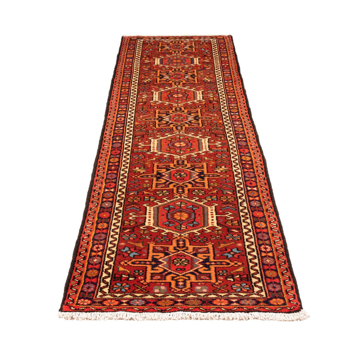 Tapis de couloir Tapis persan - Nomadic - 287 x 66 cm - rouge