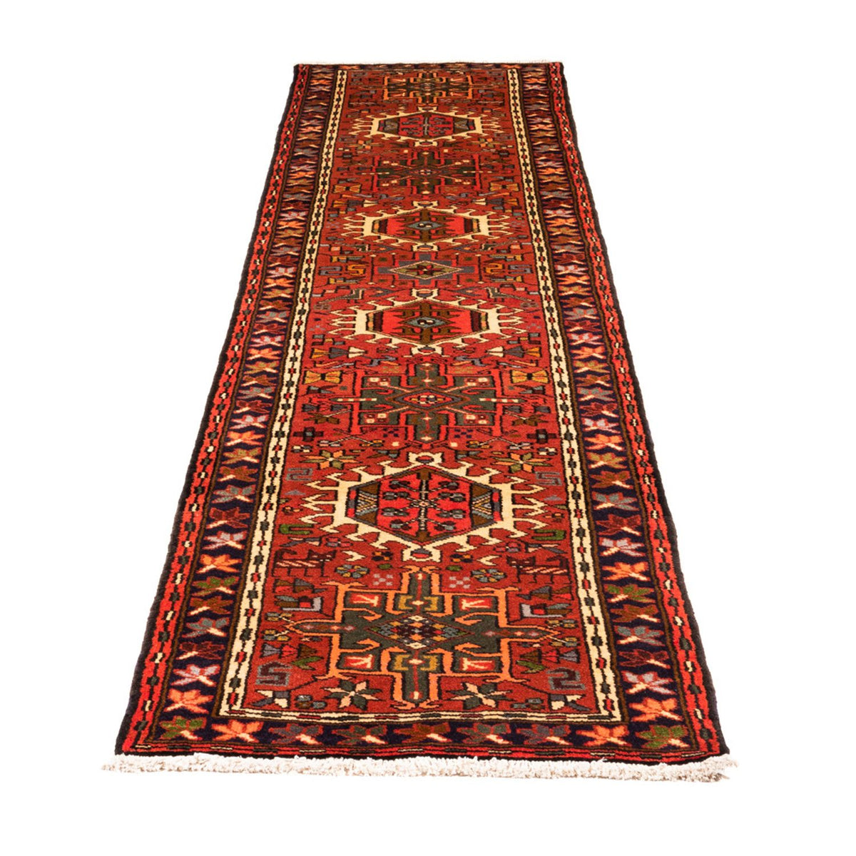 Tapis de couloir Tapis persan - Nomadic - 296 x 67 cm - rouge