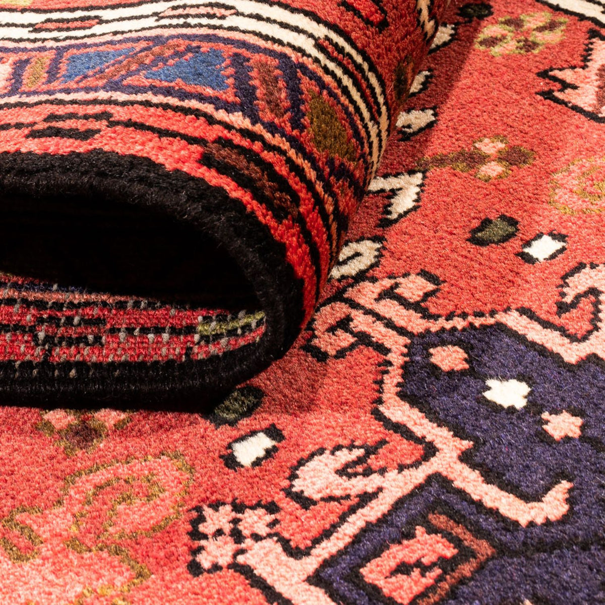 Tapis de couloir Tapis persan - Nomadic - 291 x 66 cm - rouge