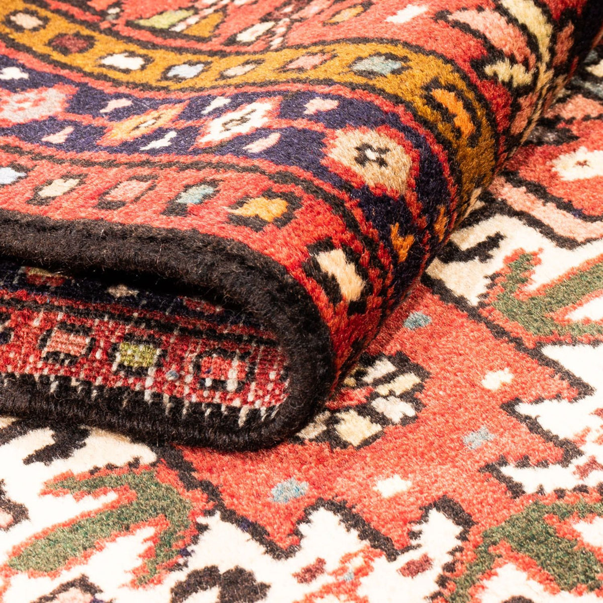 Tapis de couloir Tapis persan - Nomadic - 300 x 70 cm - rouge