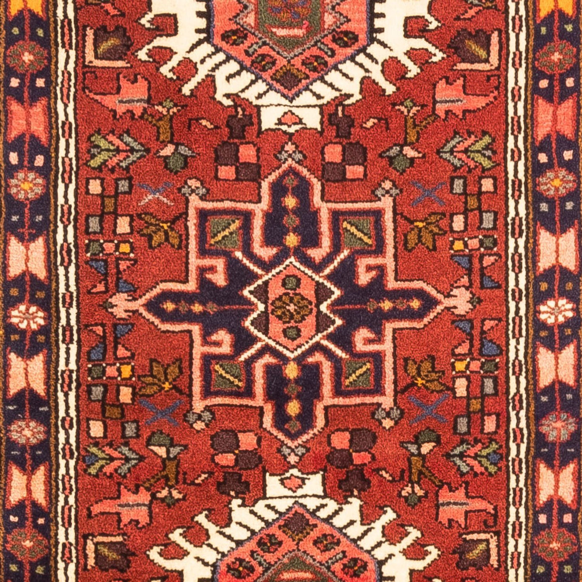 Tapis de couloir Tapis persan - Nomadic - 278 x 70 cm - rouge