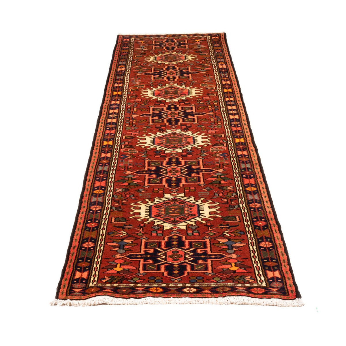 Tapis de couloir Tapis persan - Nomadic - 278 x 70 cm - rouge