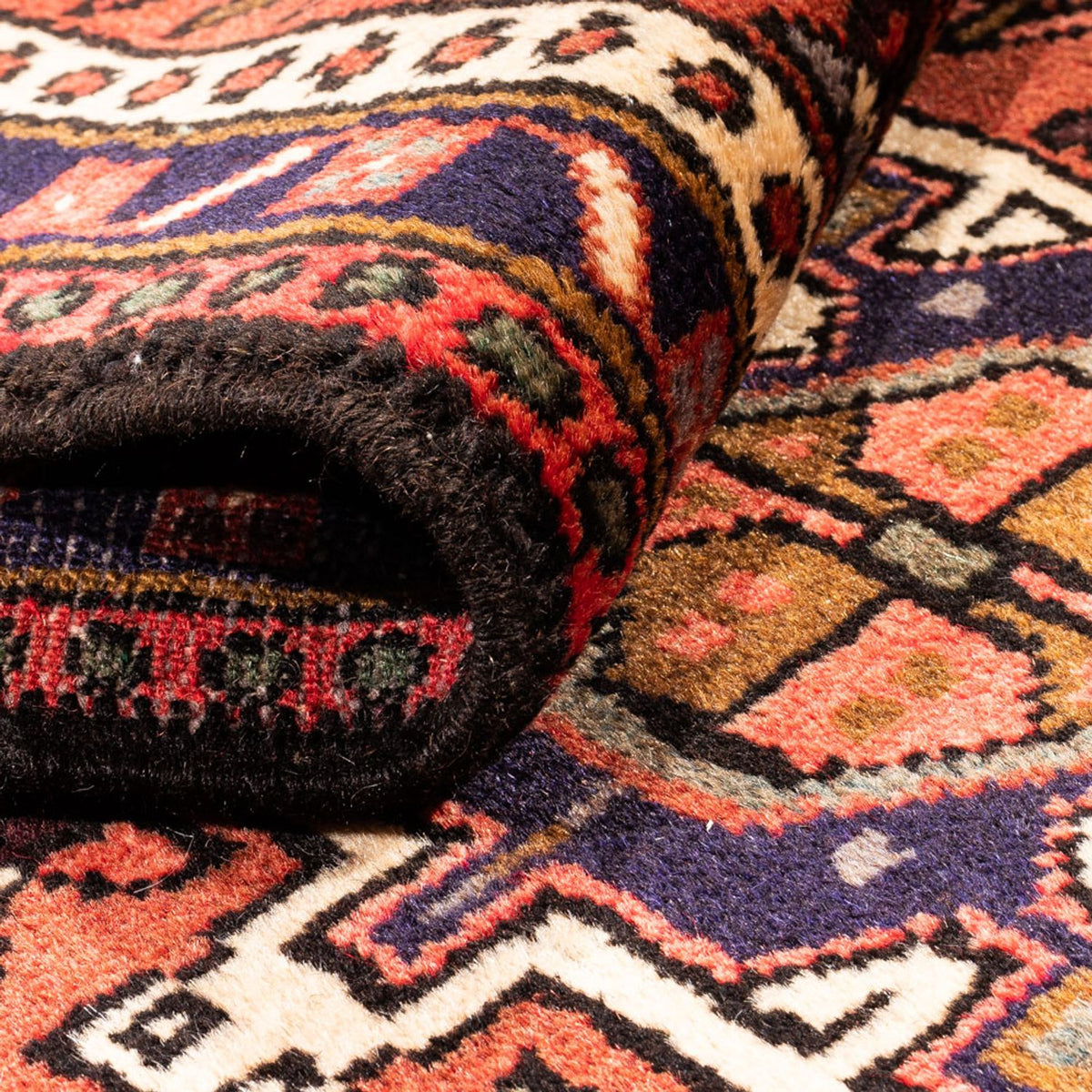 Tapis de couloir Tapis persan - Nomadic - 297 x 73 cm - rouge