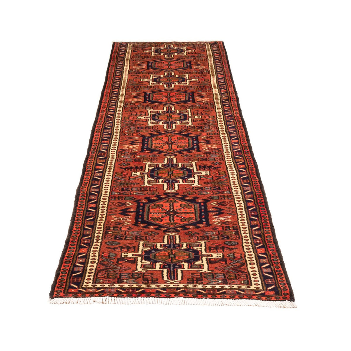 Tapis de couloir Tapis persan - Nomadic - 297 x 73 cm - rouge