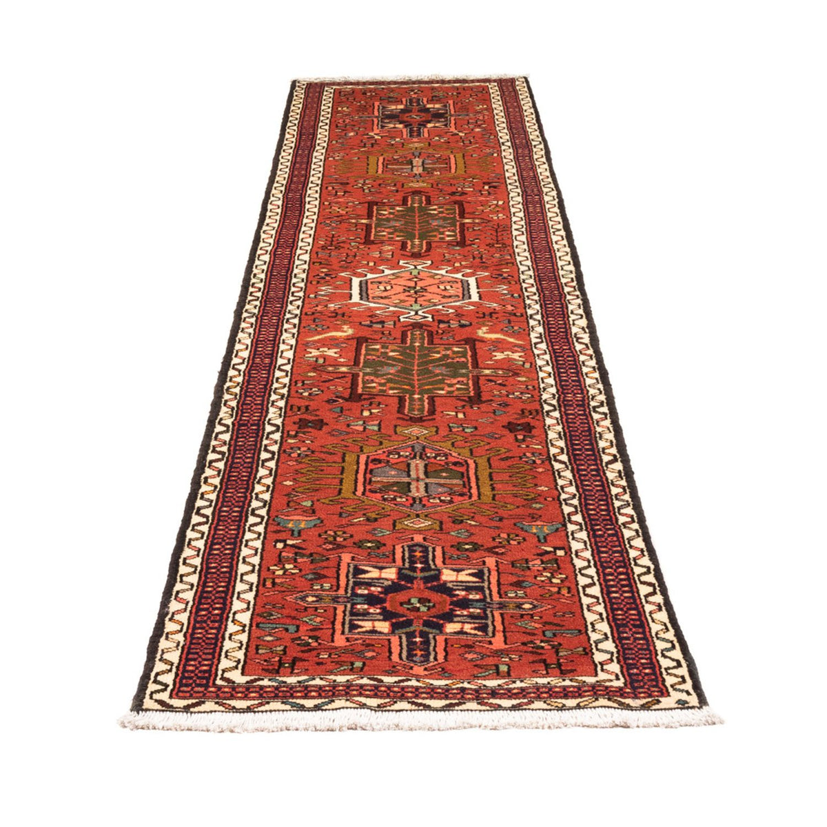 Tapis de couloir Tapis persan - Nomadic - 303 x 70 cm - rouge