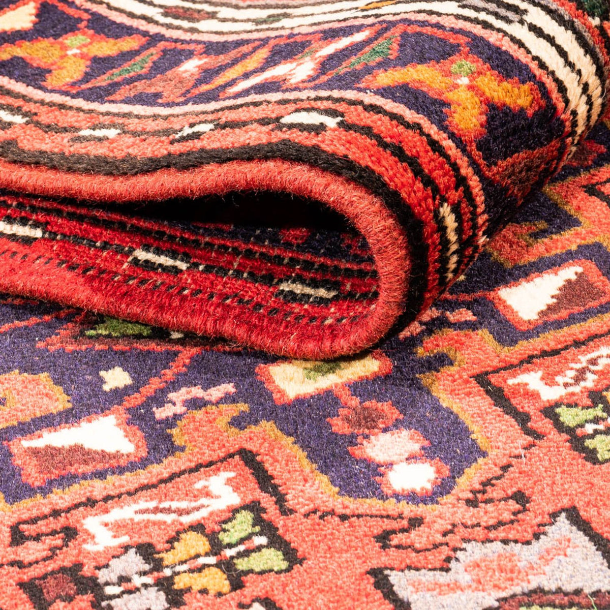 Tapis de couloir Tapis persan - Nomadic - 296 x 70 cm - rouge