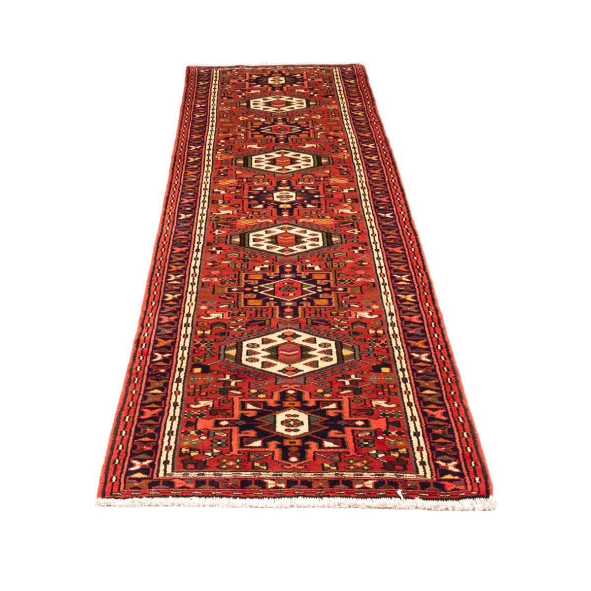 Tapis de couloir Tapis persan - Nomadic - 296 x 70 cm - rouge