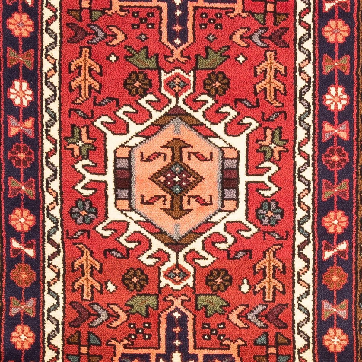 Tapis de couloir Tapis persan - Nomadic - 280 x 70 cm - rouge