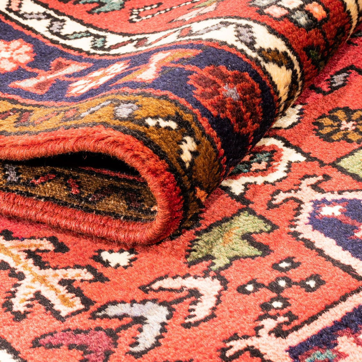 Tapis de couloir Tapis persan - Nomadic - 280 x 70 cm - rouge