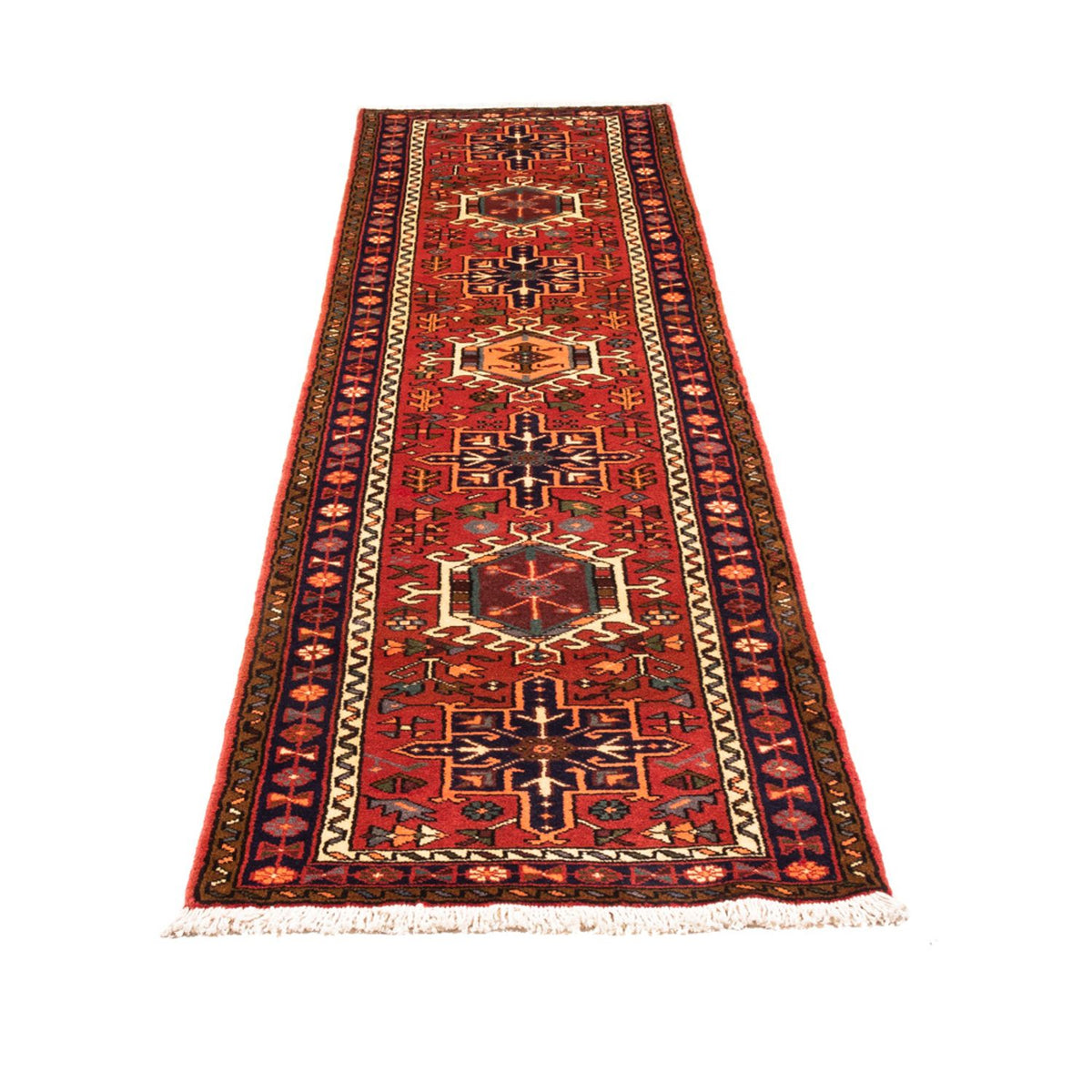 Tapis de couloir Tapis persan - Nomadic - 280 x 70 cm - rouge