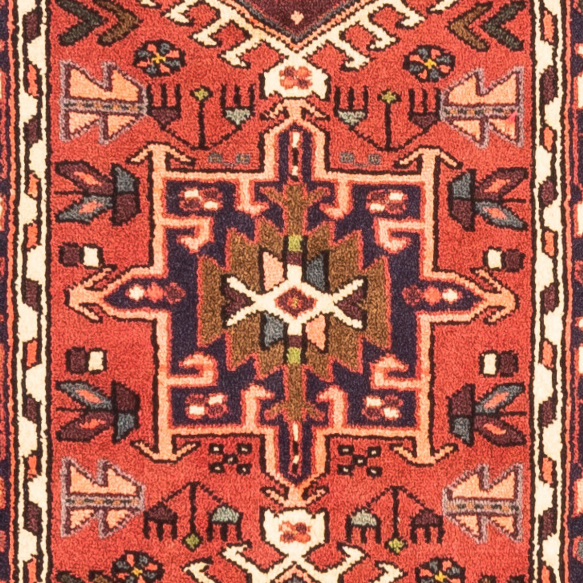 Tapis de couloir Tapis persan - Nomadic - 300 x 73 cm - rouge