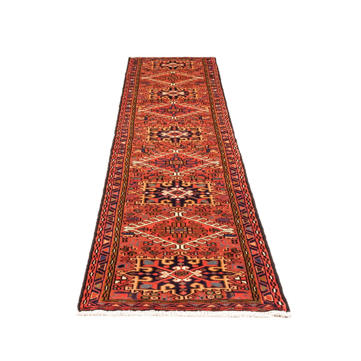 Tapis de couloir Tapis persan - Nomadic - 285 x 66 cm - rouge