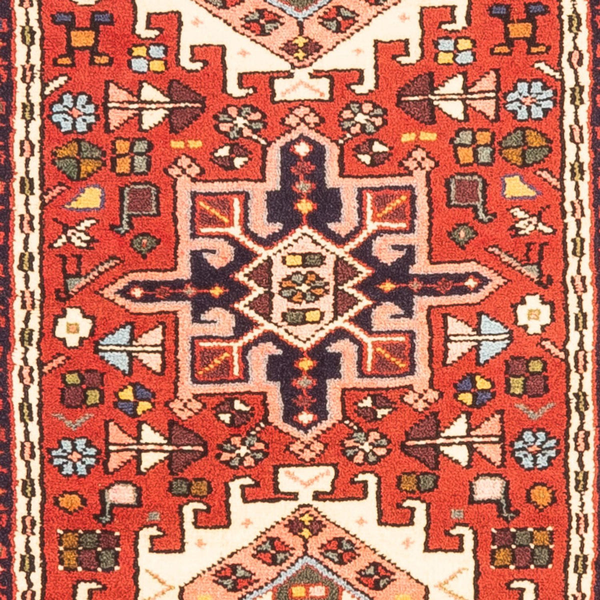 Tapis de couloir Tapis persan - Nomadic - 299 x 75 cm - rouge