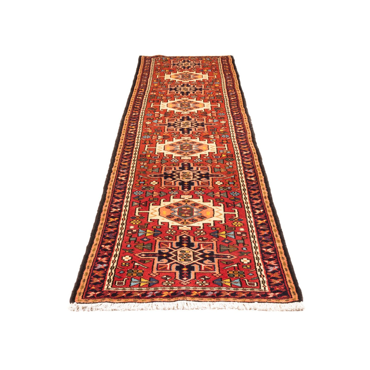 Tapis de couloir Tapis persan - Nomadic - 299 x 75 cm - rouge