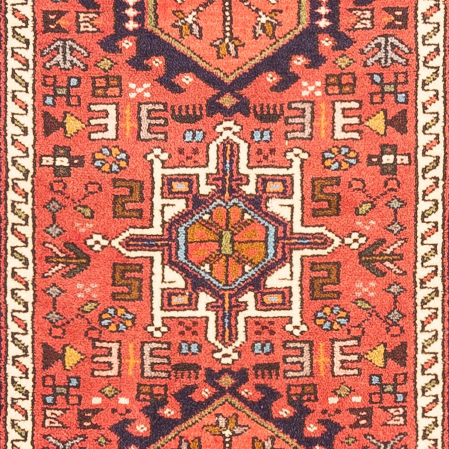 Tapis de couloir Tapis persan - Nomadic - 285 x 72 cm - rouge