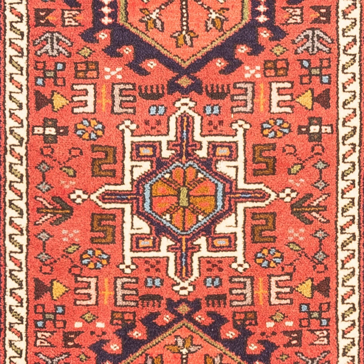Tapis de couloir Tapis persan - Nomadic - 285 x 72 cm - rouge