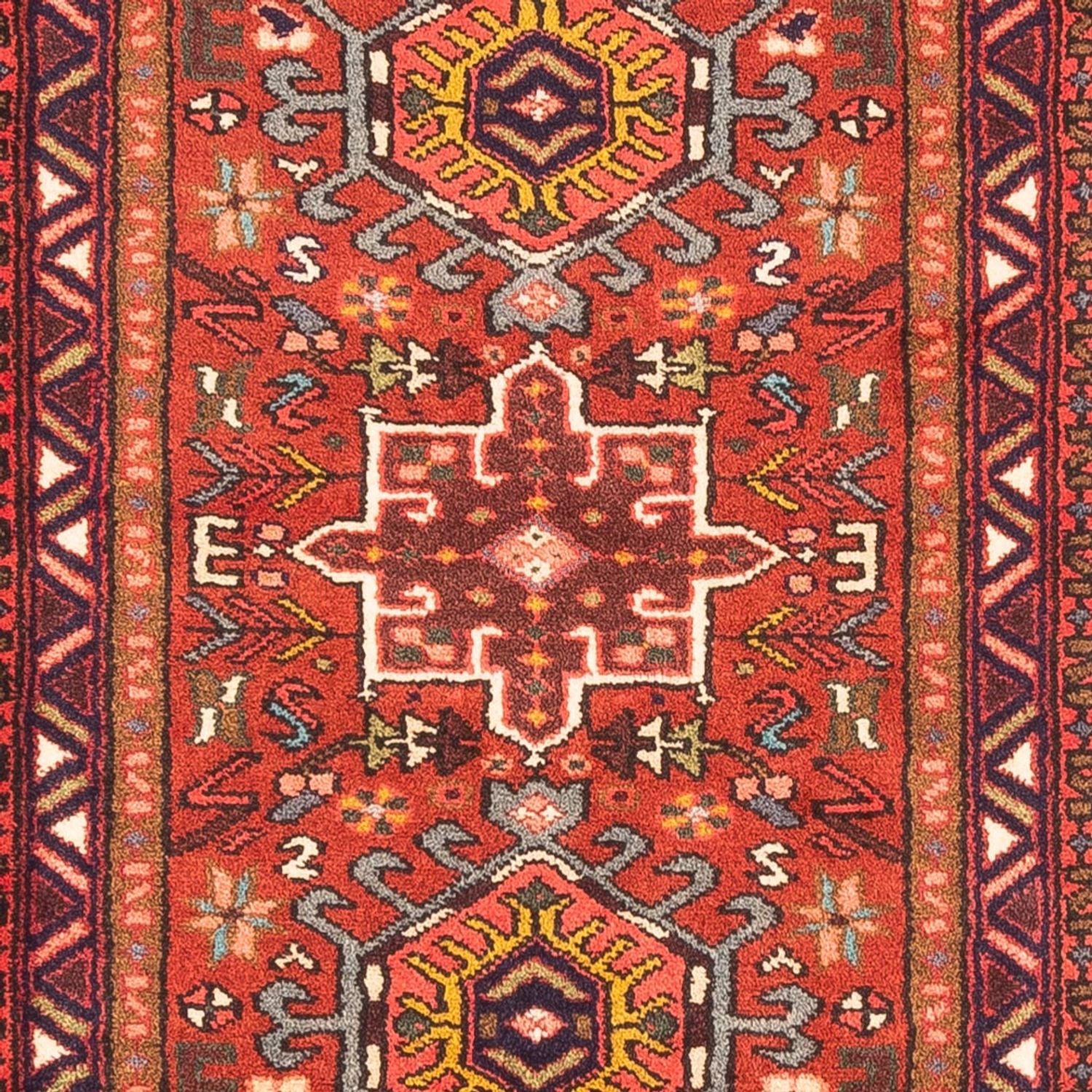 Tapis de couloir Tapis persan - Nomadic - 290 x 73 cm - rouge
