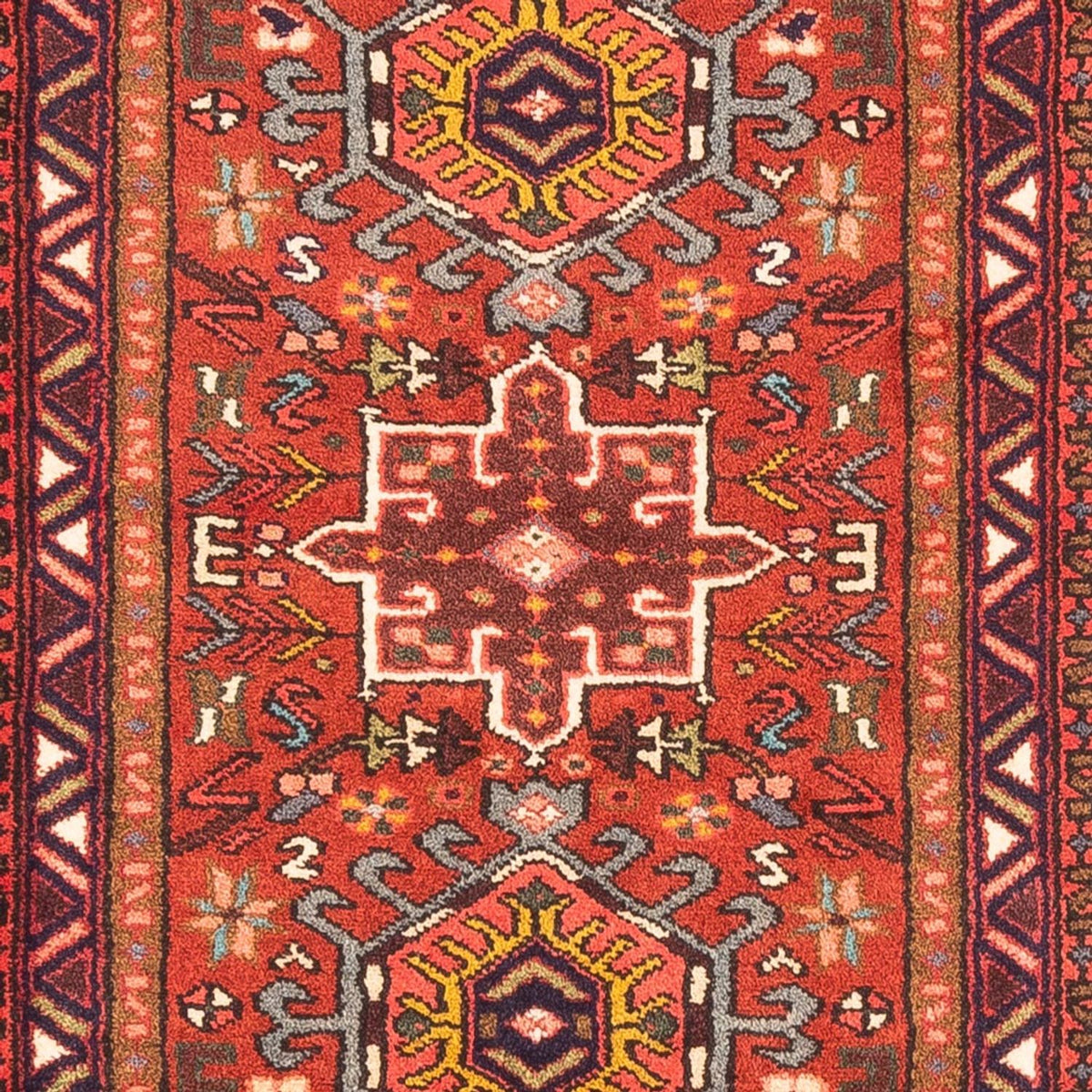 Tapis de couloir Tapis persan - Nomadic - 290 x 73 cm - rouge