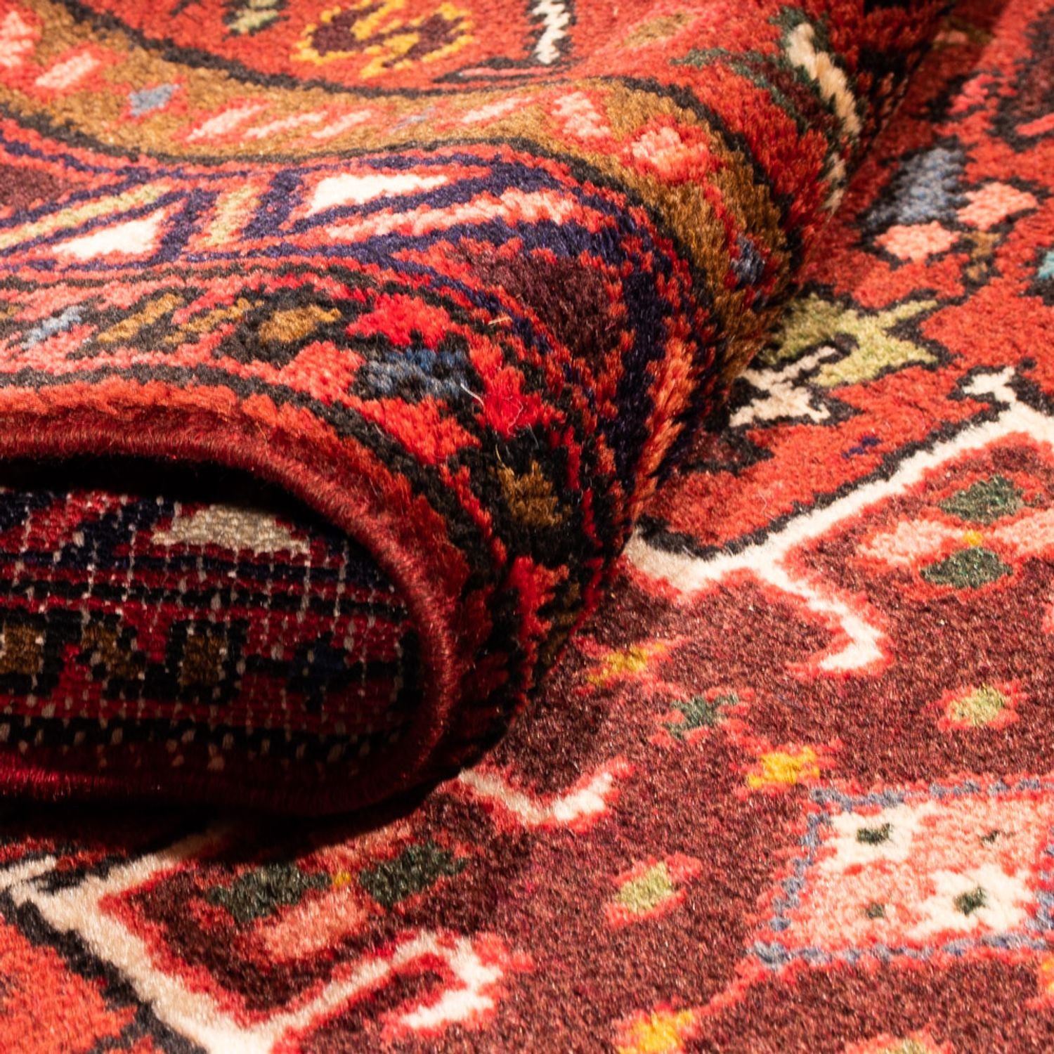 Tapis de couloir Tapis persan - Nomadic - 290 x 73 cm - rouge