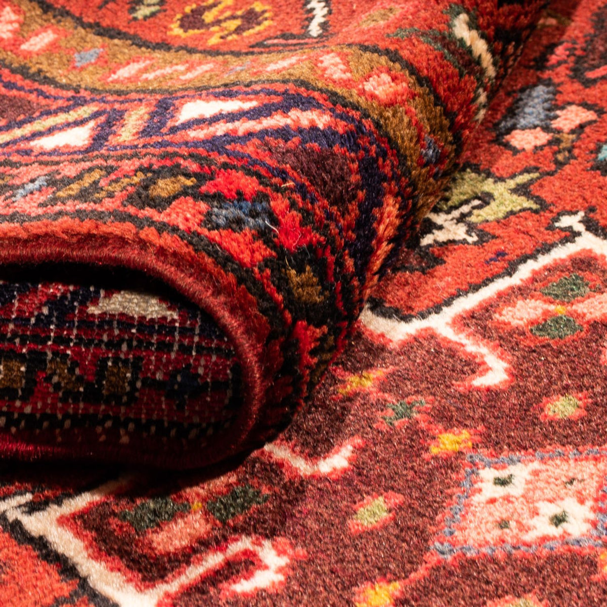 Tapis de couloir Tapis persan - Nomadic - 290 x 73 cm - rouge