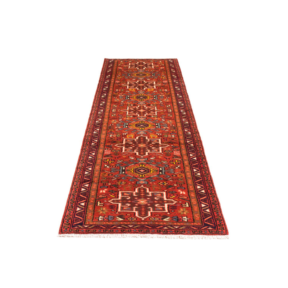 Tapis de couloir Tapis persan - Nomadic - 290 x 73 cm - rouge