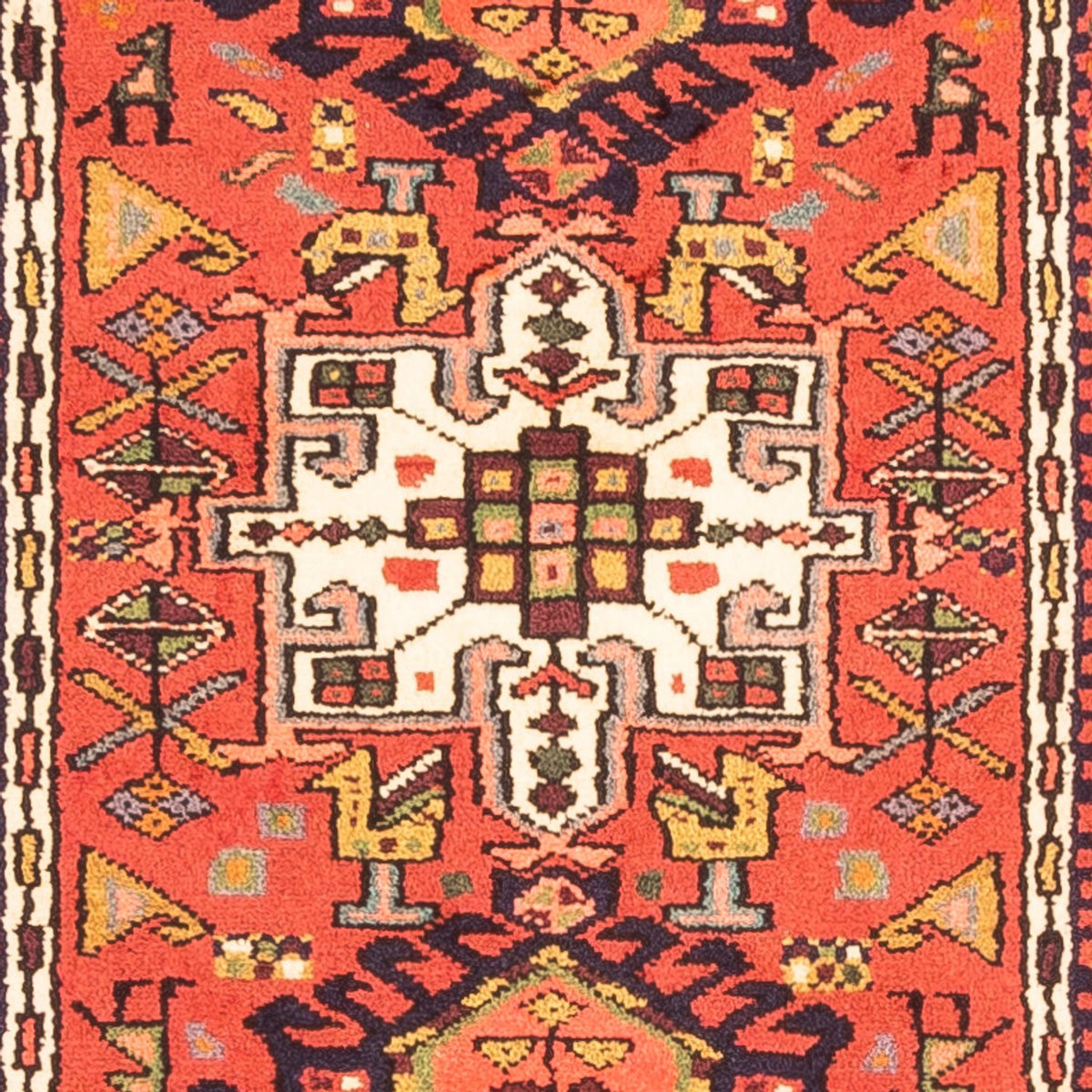 Tapis de couloir Tapis persan - Nomadic - 274 x 68 cm - rouge