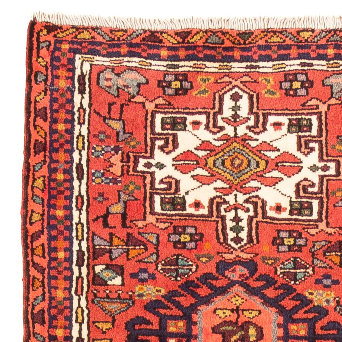 Tapis de couloir Tapis persan - Nomadic - 274 x 68 cm - rouge