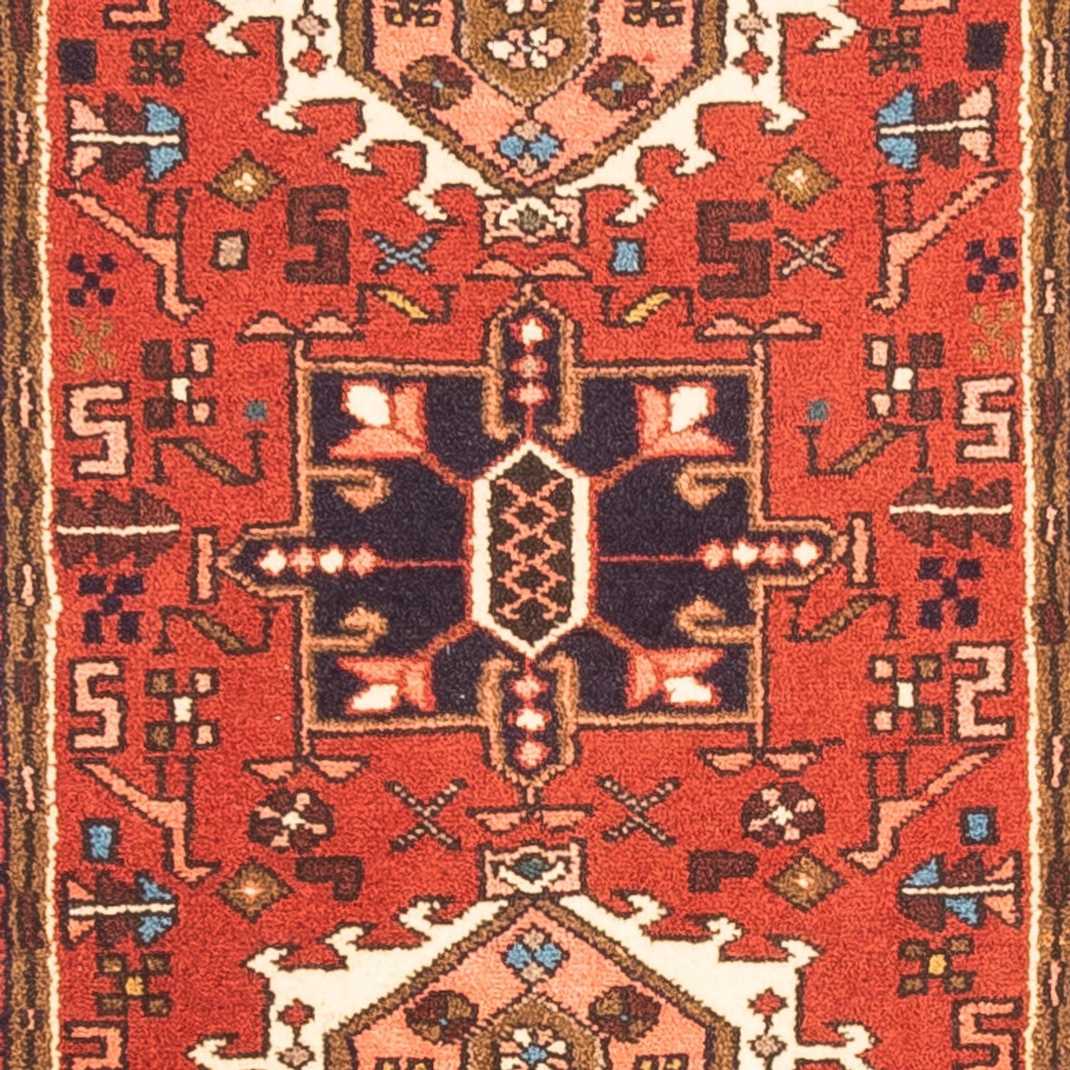 Tapis de couloir Tapis persan - Nomadic - 278 x 68 cm - rouge
