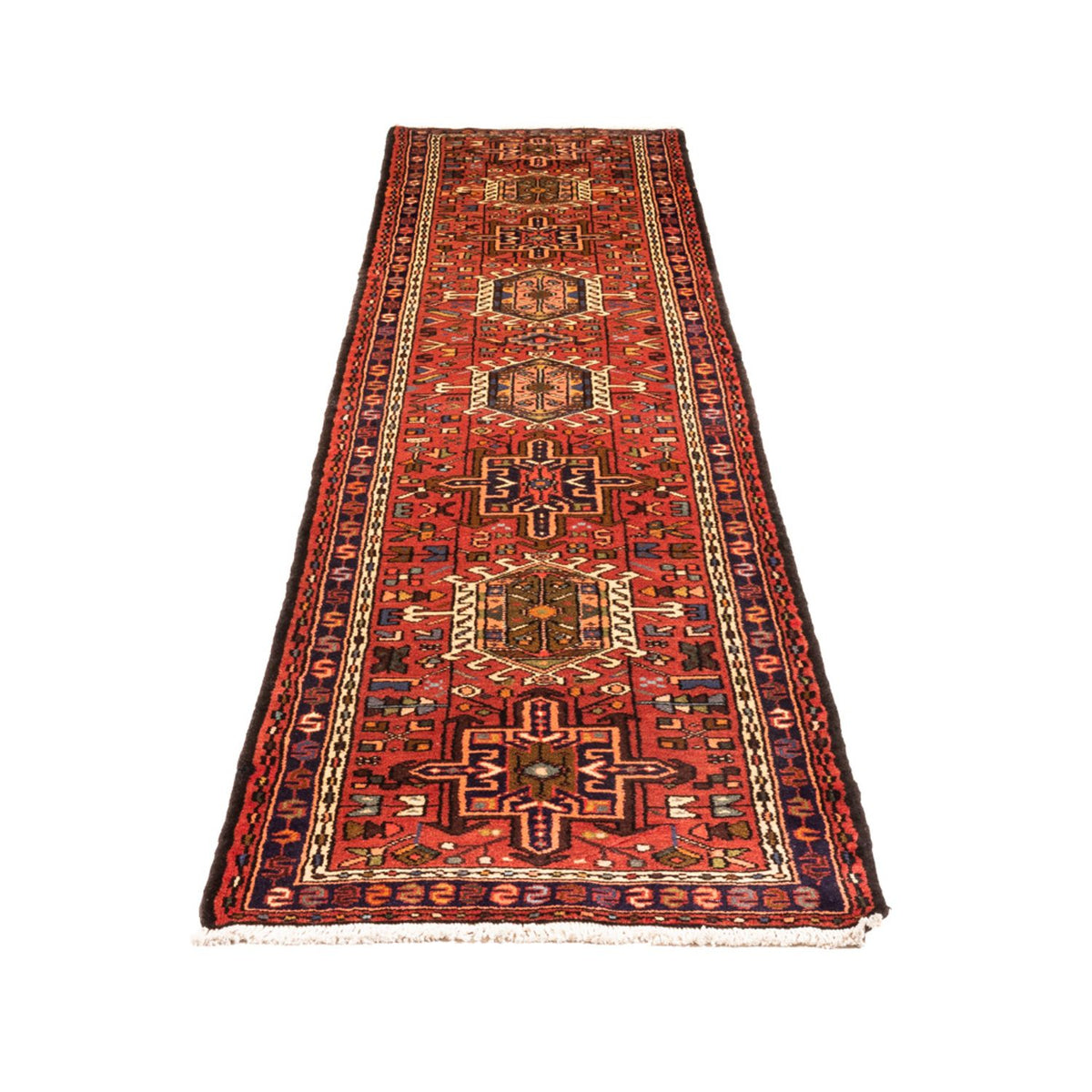 Tapis de couloir Tapis persan - Nomadic - 307 x 67 cm - rouge