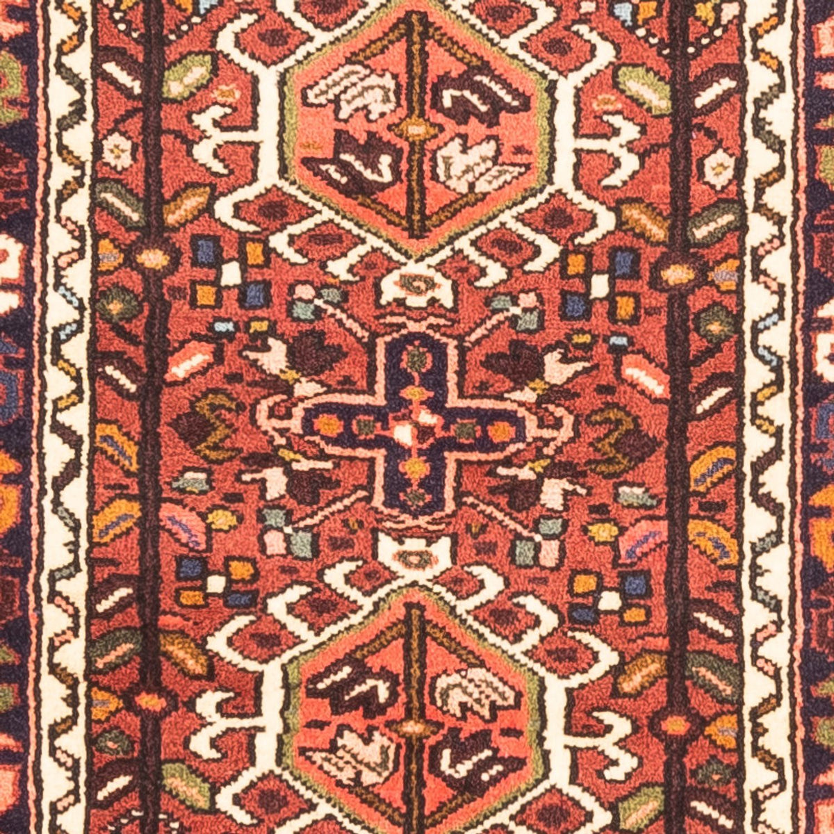 Tapis de couloir Tapis persan - Nomadic - 302 x 70 cm - rouge