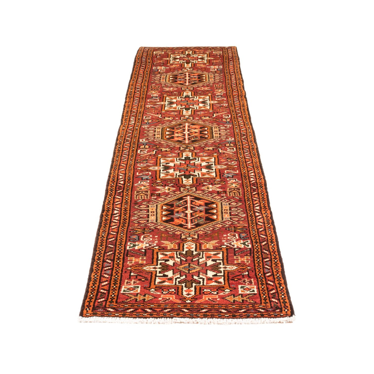 Tapis de couloir Tapis persan - Nomadic - 280 x 61 cm - rouge
