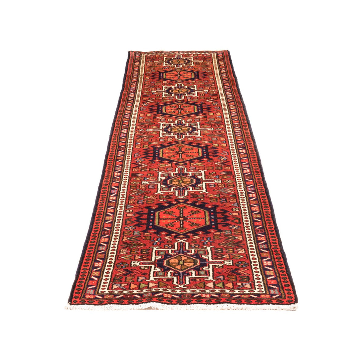 Tapis de couloir Tapis persan - Nomadic - 286 x 70 cm - rouge