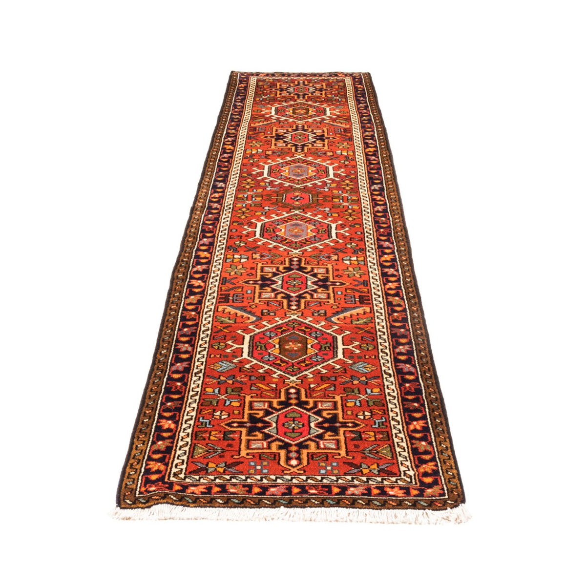 Tapis de couloir Tapis persan - Nomadic - 290 x 68 cm - rouge