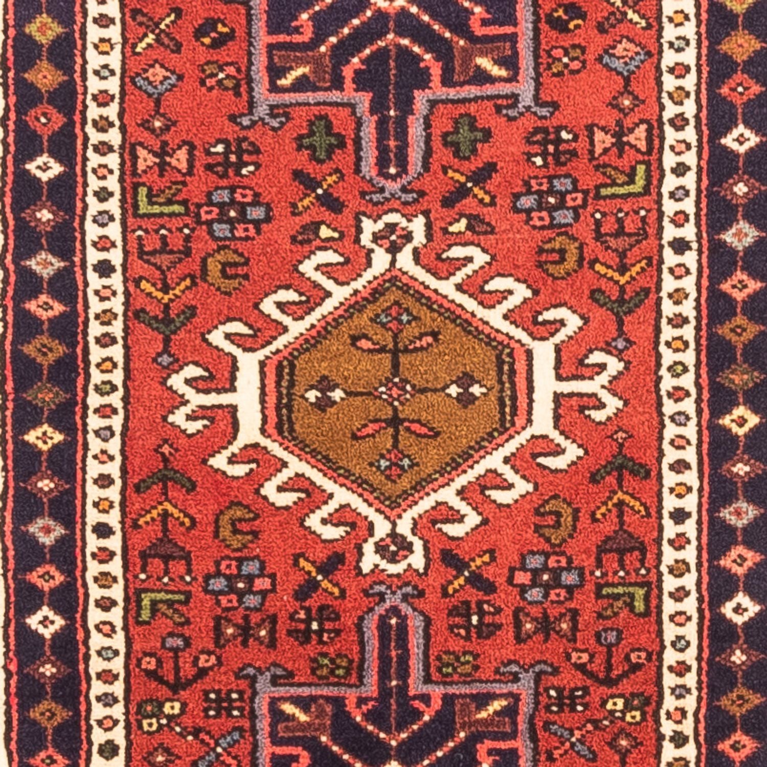 Tapis de couloir Tapis persan - Nomadic - 285 x 64 cm - rouge