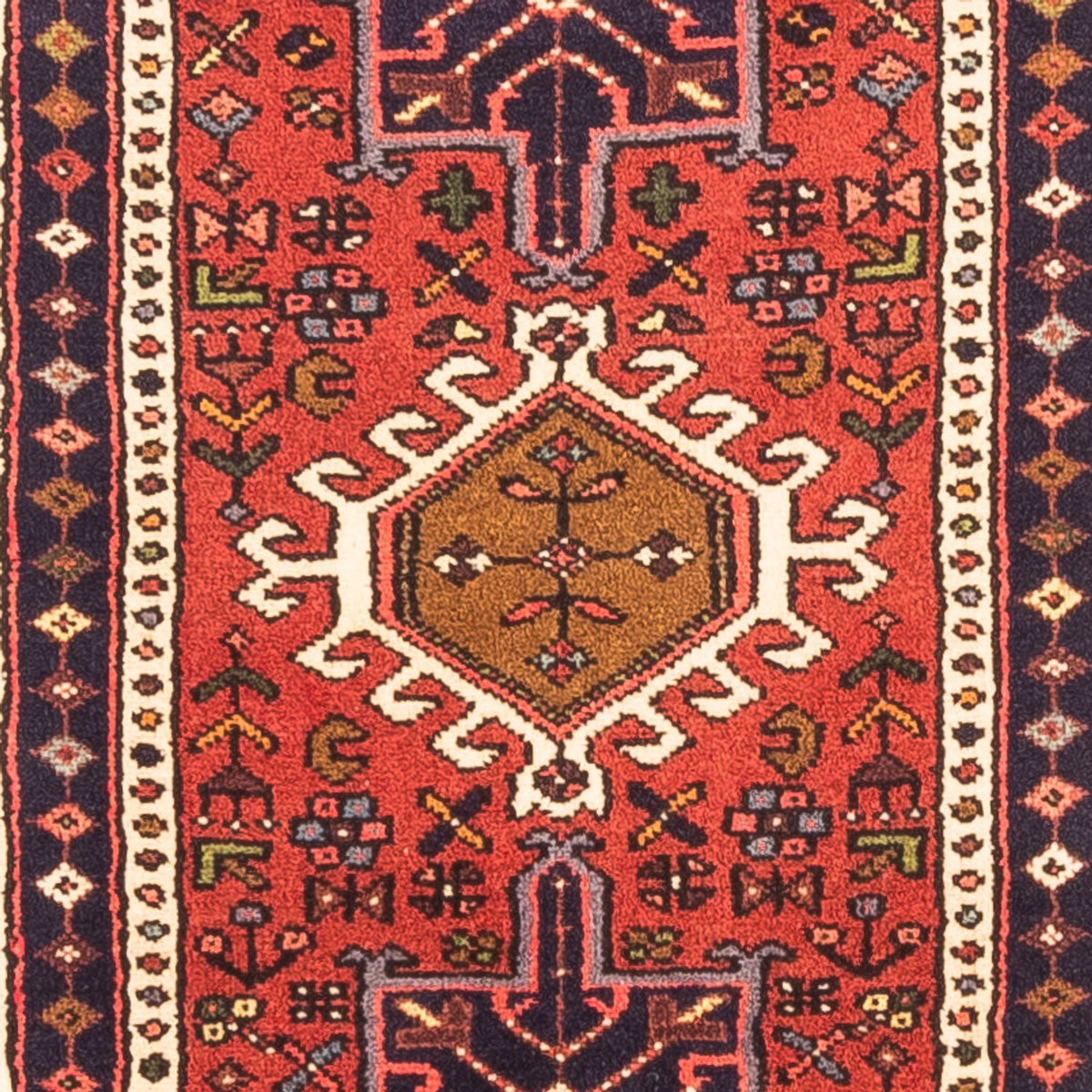 Tapis de couloir Tapis persan - Nomadic - 285 x 64 cm - rouge
