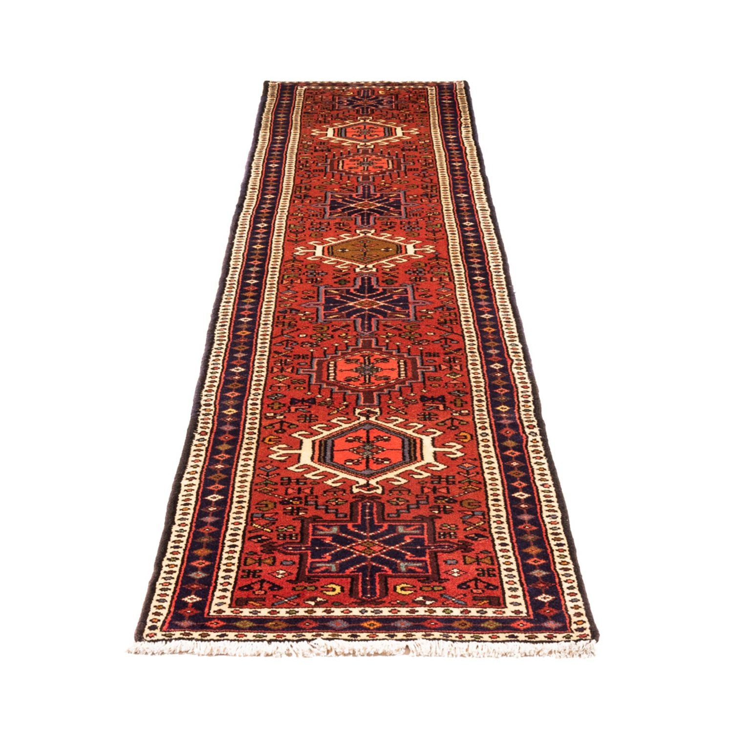 Tapis de couloir Tapis persan - Nomadic - 285 x 64 cm - rouge