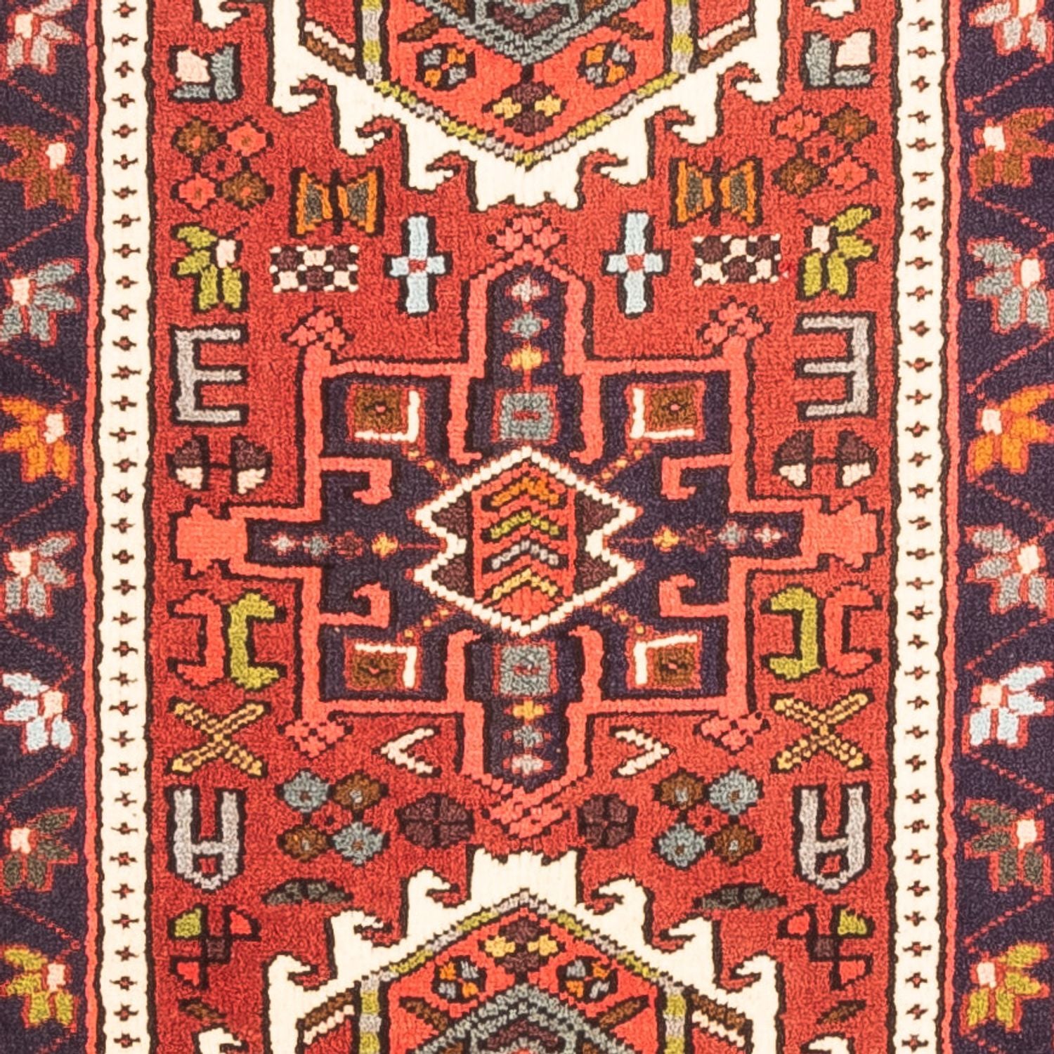 Tapis de couloir Tapis persan - Nomadic - 286 x 70 cm - rouge