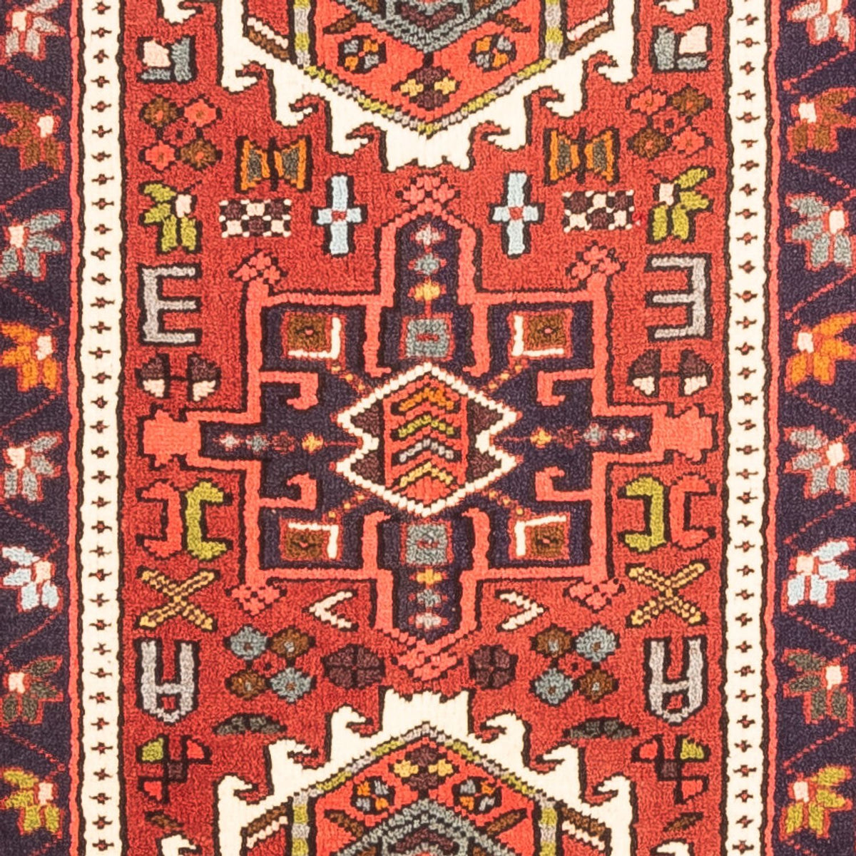 Tapis de couloir Tapis persan - Nomadic - 286 x 70 cm - rouge