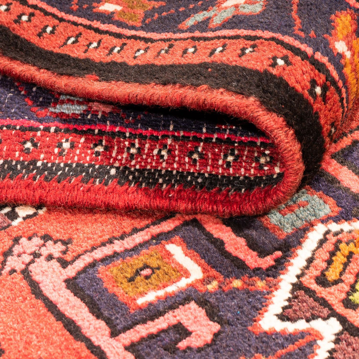 Tapis de couloir Tapis persan - Nomadic - 286 x 70 cm - rouge