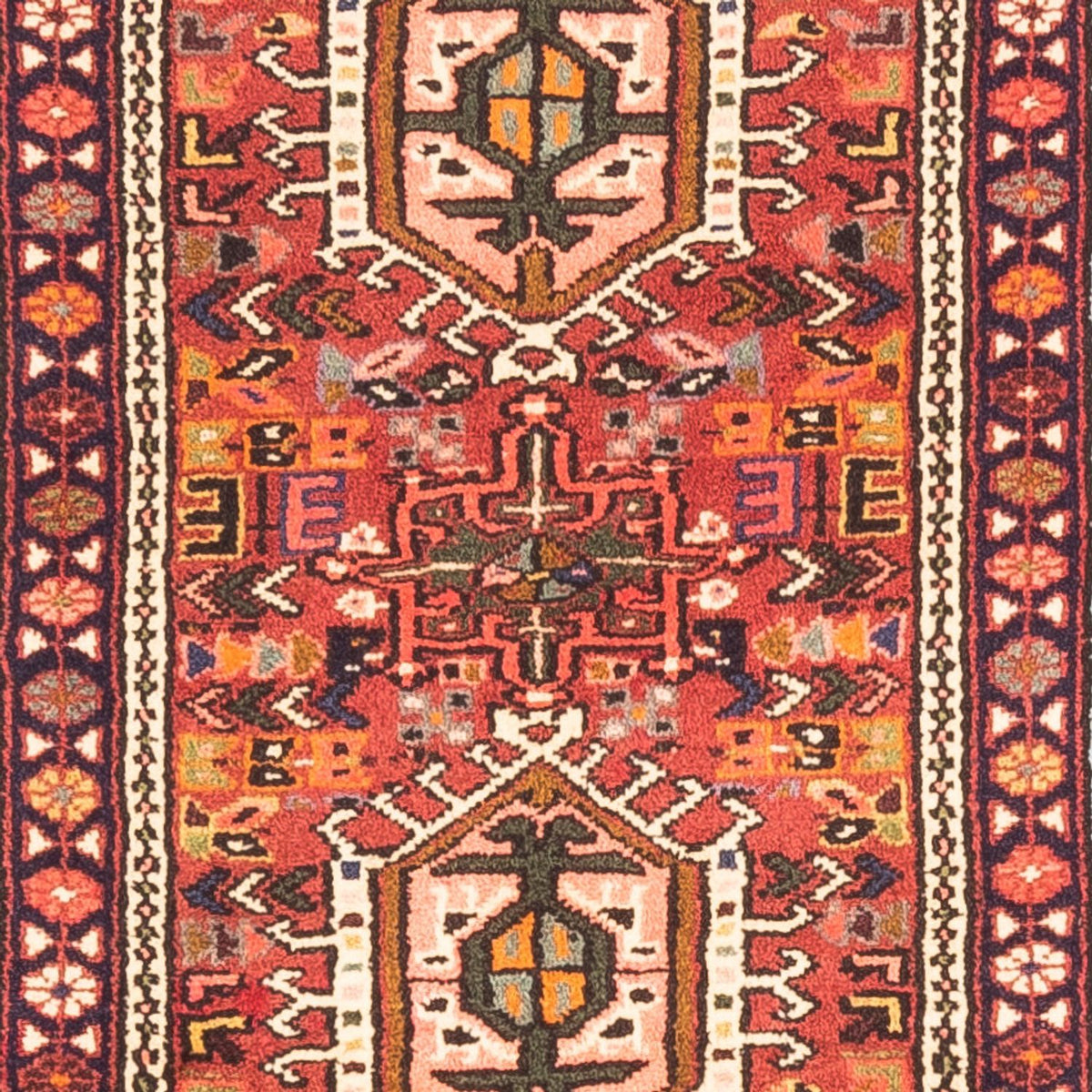 Tapis de couloir Tapis persan - Nomadic - 277 x 70 cm - rouge