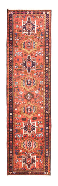 Tapis de couloir Tapis persan - Nomadic - 294 x 87 cm - rouge