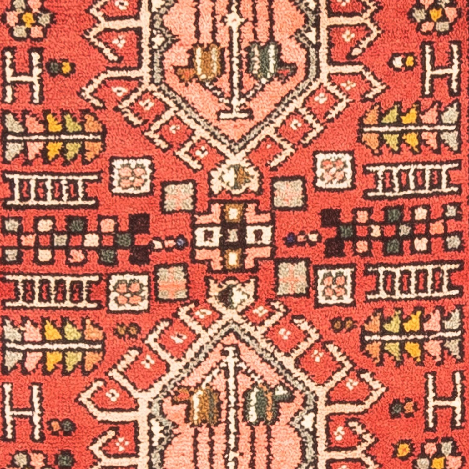 Tapis de couloir Tapis persan - Nomadic - 275 x 62 cm - rouge